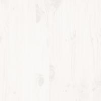 Bedframe zonder matras massief grenenhout wit 150x200 cm - thumbnail