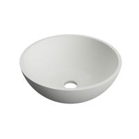 Waskom Arcqua Prince Opbouw 38x14 cm Rond Mat Wit Arcqua - thumbnail