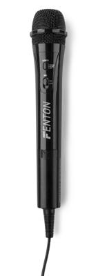 Fenton KMD55B karaoke microfoon met gekleurde LED's - Zwart Fenton KMD55B karaoke microfoon met gekleurde LED's - Zwart
