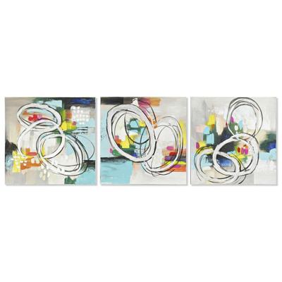 Schilderij DKD Home Decor 60 x 2,8 x 60 cm Abstract Modern (3 Onderdelen)