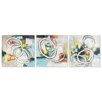 Schilderij DKD Home Decor 60 x 2,8 x 60 cm Abstract Modern (3 Onderdelen) - thumbnail