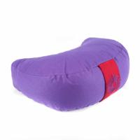 Yogi & Yogini Meditatiekussen Violet Halve Maan Katoen - 7e Chakra - - thumbnail