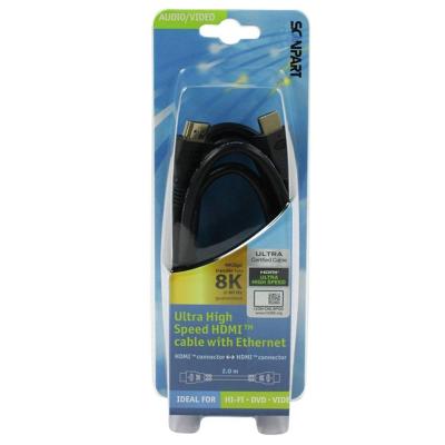 Scanpart Ultra High Speed HDMI kabel met Ethernet 2.0m 8K60Hz 48Gbps HDMI kabel Scanpart Ultra High Speed HDMI kabel met Ethernet 2.0m 8K60Hz 48Gbps HDMI kabel