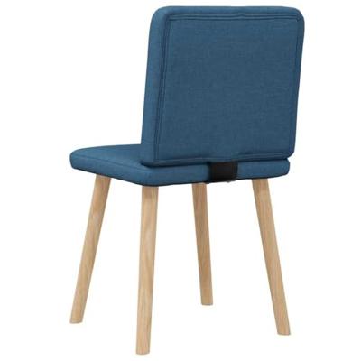 Eetkamerstoelen 2 st stof blauw