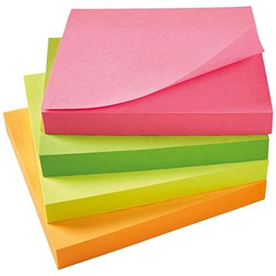Q-CONNECT Quick Notes, ft 76 x 76 mm, 320 vel, geassorteerde neonkleuren