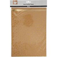 Creativ Company Faux leather papier, 3 vellen - thumbnail
