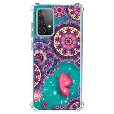 Samsung Galaxy A52 4G/5G Back Cover Cirkels en Vlinders Samsung Galaxy A52 4G/5G Back Cover Cirkels en Vlinders