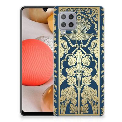 Samsung Galaxy A42 | TPU Case | Beige Flowers