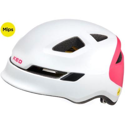 Ked Fietshelm pop mips - medium (52-56 cm) - wit