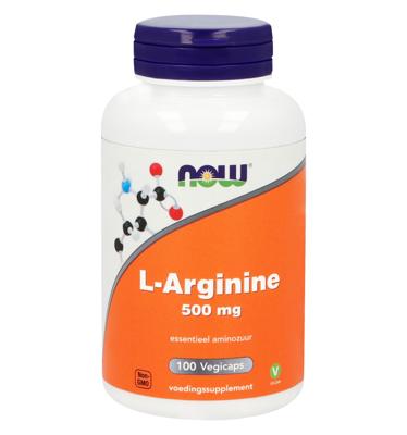 NOW L-Arginine 500mg Capsules NOW L-Arginine 500mg Capsules