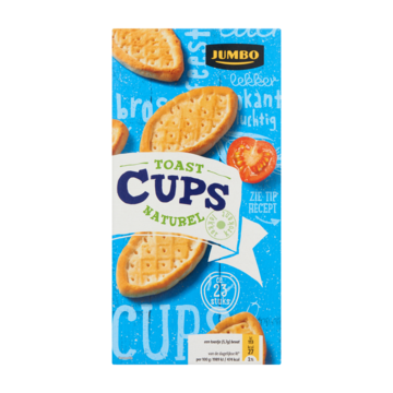Jumbo Toast Cups Naturel 130 g