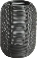 Light & Living theelichthouder metaal bianu 9x13cm zwart - thumbnail