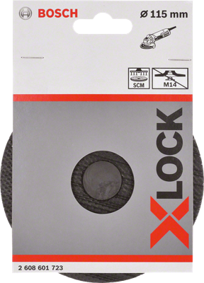 Bosch Accessories 2608601723 X-Lock SCM steunschijf met middenpen, 115mm
