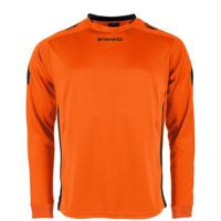Stanno 411003 Drive Match Shirt LS - Orange-Black - L - thumbnail