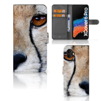 Samsung Galaxy Xcover 6 Pro | Telefoonhoesje | Met pasjeshouder | Cheetah - thumbnail