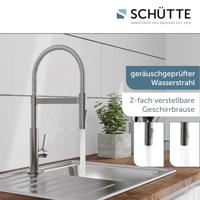 Schutte MIAMI keukenkraan met spiraalveer | Mat grafiet - 79142 - thumbnail