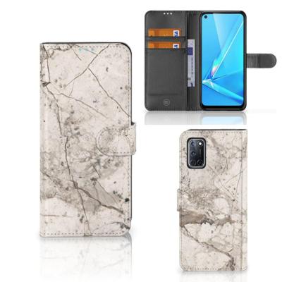 OPPO A72 | OPPO A52 | Bookcase | Marmer Beige