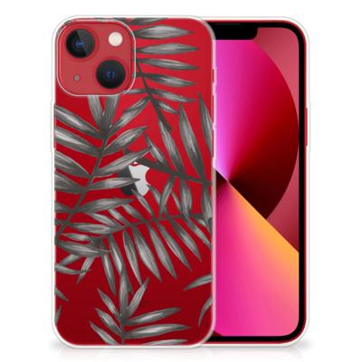 Apple iPhone 13 | TPU Case | Leaves Grey Apple iPhone 13 | TPU Case | Leaves Grey