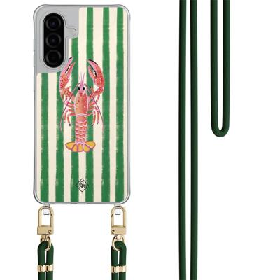 Samsung Galaxy A26 hoesje met groen koord - Kreeft Samsung Galaxy A26 hoesje met groen koord - Kreeft