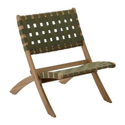 Kave Home Fauteuil 'Chabeli' Acaciahout, kleur Donkergroen Kave Home Fauteuil 'Chabeli' Acaciahout, kleur Donkergroen