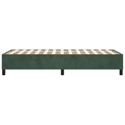 Boxspringframe fluweel donkergroen 90x200 cm Boxspringframe fluweel donkergroen 90x200 cm