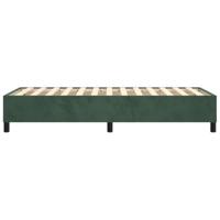 Boxspringframe fluweel donkergroen 90x200 cm - thumbnail