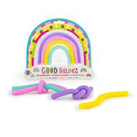 Regenboog Stretch Touwen Fidget, 6st. - thumbnail