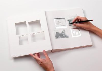 walther+ design UK-172 Fotoalbum (b x h) 28 cm x 30.5 cm Wit 60 bladzijden