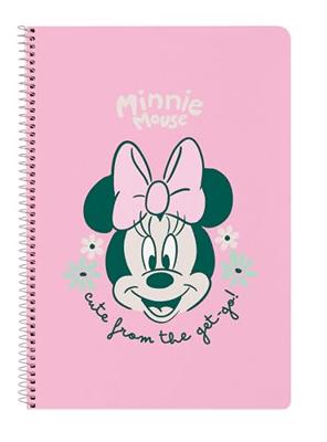 Ringmap Minnie Mouse Minty Roze A4 21.5 x 31 x 1 cm