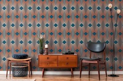 AS Creation Retro Chic - Blauw - Retro - 395322