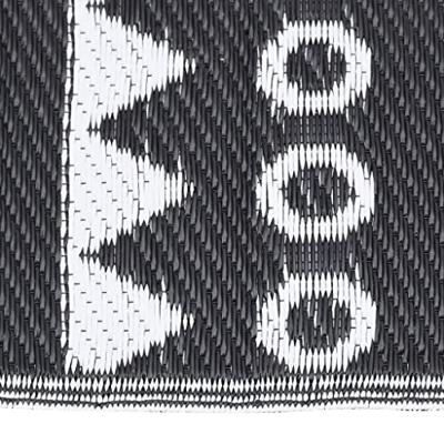 VidaXL Buitenkleed arakil 140x200 cm polypropeen zwart VidaXL Buitenkleed arakil 140x200 cm polypropeen zwart