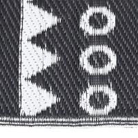 Buitenkleed ARAKIL 80x150 cm polypropeen zwart - thumbnail