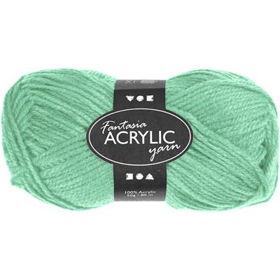 Creativ Company Acrylgaren, mintgroen, 50gr, 80m