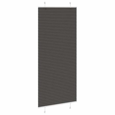 VidaXL Plissé rolgordijn 95x200 cm stofbreedte 94,4 cm polyester zwart