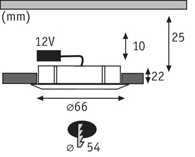 Paulmann 98432 Structure Inbouwlamp LED, Halogeen G4 20 W Wit Paulmann 98432 Structure Inbouwlamp LED, Halogeen G4 20 W Wit