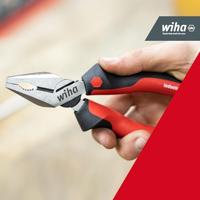 Wiha Combinatietang Industrial met DynamicJoint® en OptiGrip met extra lang snijvlak | 180 mm | 7" - 34307 - 34307 - thumbnail