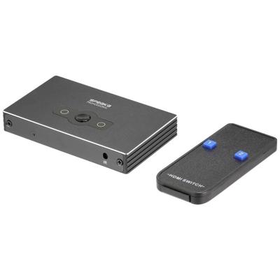 SpeaKa Professional SP-HSW-300 2 poorten HDMI-switch UHD 8K @ 60 Hz, UHD 4K @ 120 Hz SpeaKa Professional SP-HSW-300 2 poorten HDMI-switch UHD 8K @ 60 Hz, UHD 4K @ 120 Hz