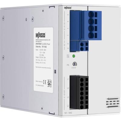 WAGO 787-1642 DIN-rail netvoeding 24 V 20 A 480 W Aantal uitgangen:1 x Inhoud 1 stuk(s)