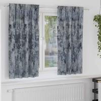 VidaXL Velvet gordijnen 2 pcs zilvergrijs 175 x 140 cm fluweel - thumbnail