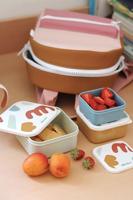 Set van 3 snackboxen Playful Beaba sinaasappel - thumbnail