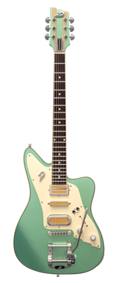 Duesenberg Alliance Bros. Landreth Joey's Guitar, Manitoba Green