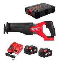 Milwaukee SAWZALL accu reciprozaag - M18 FSZ-502X - 18V - incl. 5.0 Ah accu&apos;s [2st] en lader in koffer - thumbnail