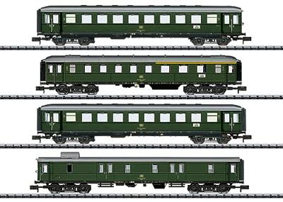 MiniTrix 18709 N set van 4 personenrijtuigen Lokaal verkeer van de DB, MHI