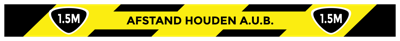 Vloermarkering sticker 1,5 meter afstand houden A.U.B - 75 x 900 mm - Vloersticker 1,5 meter afstand houden A.U.B Vloermarkering sticker 1,5 meter afstand houden A.U.B - 75 x 900 mm - Vloersticker 1,5 meter afstand houden A.U.B