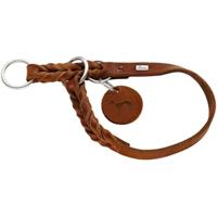 HUNTER Hondenhalsband Solid Education, cognac, Maat: L-XL - thumbnail