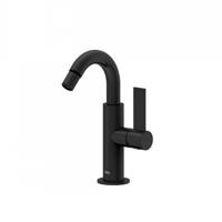 Bidetmengkraan Tres Project Hendel Uitloop Gebogen 16,5 cm Rond Mat Zwart - thumbnail