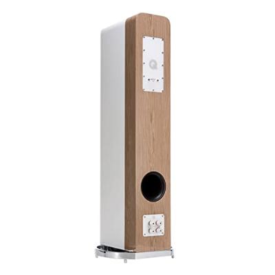 Q Acoustics: Concept 500 vloerstaande speaker - Wit/licht eiken