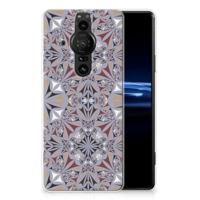 Sony Xperia Pro-I | TPU | Siliconen hoesje | Flower Tiles - thumbnail
