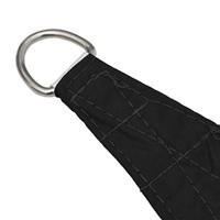 Zonnescherm vierkant 2x2 m oxford stof zwart - thumbnail