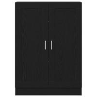 Zwarte Eiken Boekenkast - 82.5 x 30.5 x 115 cm - Geengineerd Hout - thumbnail